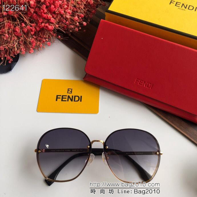 FENDI芬迪 FF0384S 圓框 女款太陽鏡  lly1244
